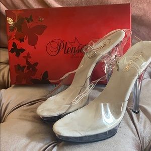 Pleaser Clear high heels